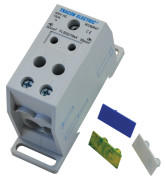 Tracon Electric Tracon FLS50/16X4 Fővezetéki leágazó sorkapocs, sínre szerelhető 1×50mm2 / 4×16mm2, 400VAC, 150A, MULTICOLOR (FLS50/16X4) - elektrikstore