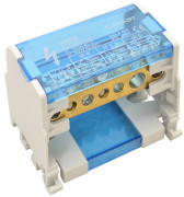 Tracon Electric Tracon FLSO25-2P7 Moduláris elosztóblokk nyitható fedéllel 1×25(25)mm2 / 3×10(6)mm2, 3×16(10)mm2, 500VAC/DC, 100A (FLSO25-2P7) - elektrikstore