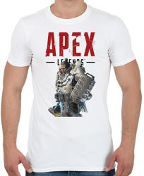 printfashion Apex Gibraltár - Férfi póló - Fehér (2432444)