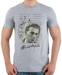 printfashion Radnóti Miklós - Férfi póló - Sport szürke (2444104)