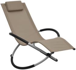 vidaXL Șezlong pentru copii, gri taupe, oțel (47795)