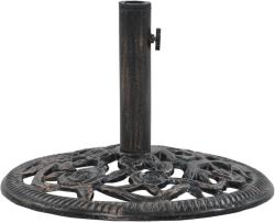 vidaXL Suport de umbrelă, bronz, 12 kg, fontă, 48 cm (47861) - vidaxl