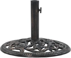 vidaXL Suport de umbrelă, bronz, 12 kg, fontă, 48 cm (47861)