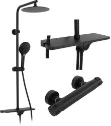 Rea Coloana de dus cu termostat Rea Mike negru mat (5902557343348)