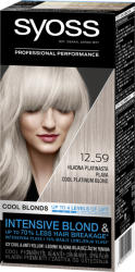 Syoss Vopsea de păr - Syoss Permanent Coloration 12-59 - Cool Platinum Blonde