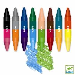 DJECO Creioane de colorat duble (DJ08874)