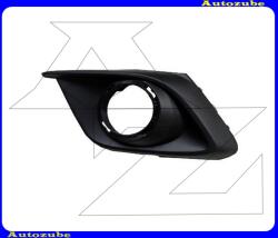 MAZDA 3 2013.04-2017.01 /BM/ Első lökhárító rács bal, fekete, ködlámpás "krómgyűrűs kivitel" MZ131FCL