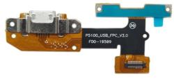  tel-szalk-019239 Lenovo YOGA Tab 3 10 YT3-X50 / YT3-X50f / YT3-X50L / YT3-X50m töltőcsatlakozó port, flexibilis kábel / töltő csatlakozó flex (tel-szalk-019239)