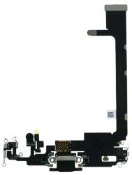  tel-szalk-019305 Apple iPhone 11 Pro Max töltőcsatlakozó port, flexibilis kábel / töltő csatlakozó flex fekete (tel-szalk-019305)