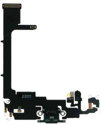 tel-szalk-019309 Apple iPhone 11 Pro töltőcsatlakozó port, flexibilis kábel / töltő csatlakozó flex zöld (tel-szalk-019309)