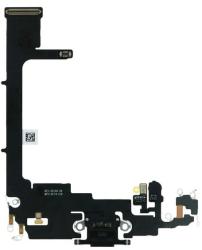 tel-szalk-019310 Apple iPhone 11 Pro töltőcsatlakozó port, flexibilis kábel / töltő csatlakozó flex fekete (tel-szalk-019310)