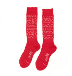 Karpathia Șosete călduroase pentru Ski și Snowboard - brand Folkies, culoare roșie - 39-41 EU