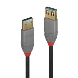 Lindy Cablu prelungitor USB 3.0 T-M 0.5m Anthra Line, Lindy L36760 (L36760)