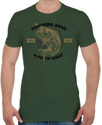 printfashion Horogra vele - Férfi póló - Katonazöld (2455371)