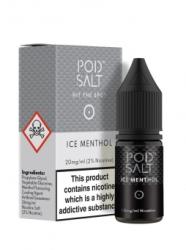 Pod Salt Lichid Tigara Electronica Premium Pod Salt Ice Menthol, 10ml, cu Nicotina, 50VG / 50PG, Fabricat in UK, Calitate Premium