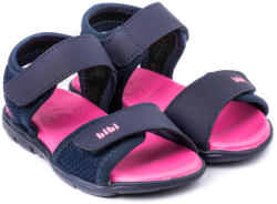 BIBI Shoes Sandale Fete Bibi Basic Mini Naval/Disco Cu Velcro