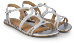 BIBI Shoes Sandale Fete Little Me Glitter Silver