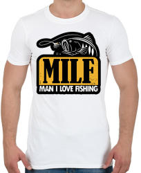 printfashion Imádok horgászni! - Férfi póló - Fehér (2457465)