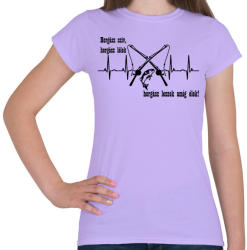 printfashion Horgász lélek - Női póló - Viola (2454459)