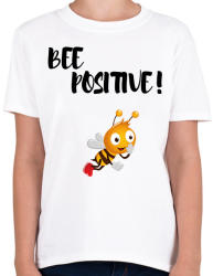 printfashion BEE Positive! - Gyerek póló - Fehér (2470974)