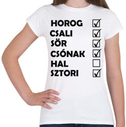 printfashion Hori horgász - Női póló - Fehér (2455219)