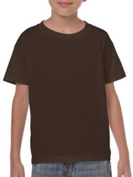 Gildan Gyerek póló Rövid ujjú Gildan Heavy Cotton Youth T-Shirt - XL (182), Sötét csokoládébarna