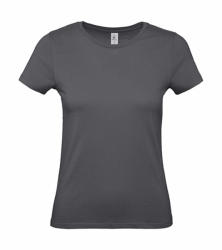 B and C Női rövid ujjú póló B&C #E150 /women T-Shirt -2XL, Sötétszürke