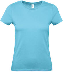 B and C Női rövid ujjú póló B&C #E150 /women T-Shirt -2XL, Türkizkék