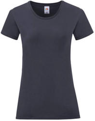 Fruit of the Loom Női rövid ujjú póló Fruit of the Loom Ladies' Iconic 150 T -XS, Mély sötétkék (navy)