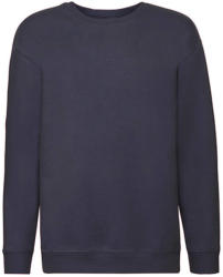 Fruit of the Loom Gyerek Pulóver Hosszú ujjú Fruit of the Loom Premium Set-In Sweat Kids - 116 (5-6), Mély sötétkék (navy)