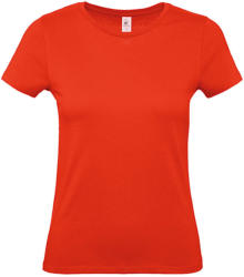 B and C Női rövid ujjú póló B&C #E150 /women T-Shirt -2XL, Tűzpiros