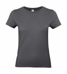 B and C Női rövid ujjú póló B&C #E190 /women T-Shirt -S, Sötétszürke