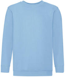 Fruit of the Loom Gyerek Pulóver Hosszú ujjú Fruit of the Loom Classic Set-In Sweat Kids - 104 (3-4), Ég kék