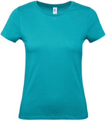 B and C Női rövid ujjú póló B&C #E150 /women T-Shirt -2XL, Igazi türkizkék