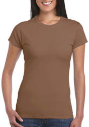 Gildan Női póló Csapott ujjú Gildan Softstyle Ladies' T-Shirt - XL, Gesztenyebarna