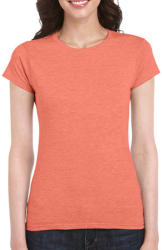 Gildan Női póló Csapott ujjú Gildan Softstyle Ladies' T-Shirt - XL, Heather narancssárga