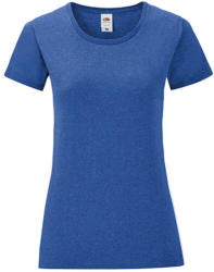 Fruit of the Loom Női rövid ujjú póló Fruit of the Loom Ladies' Iconic 150 T -2XL, Retró Heather Királykék