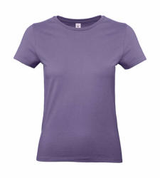 B and C Női rövid ujjú póló B&C #E190 /women T-Shirt -S, Millenáris lila