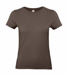 B and C Női rövid ujjú póló B&C #E190 /women T-Shirt -XS, Barna