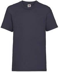 Fruit of the Loom Gyerek póló Rövid ujjú Fruit of the Loom Valueweight T Kids - 152 (12-13), Mély sötétkék (navy)