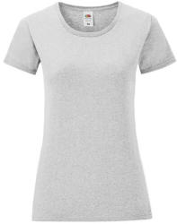 Fruit of the Loom Női rövid ujjú póló Fruit of the Loom Ladies' Iconic 150 T -2XL, Heather szürke