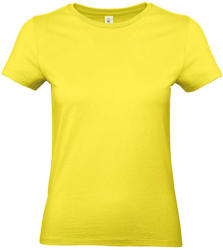 B and C Női rövid ujjú póló B&C #E190 /women T-Shirt -XS, Napsárga