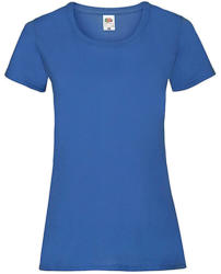 Fruit of the Loom Női póló Csapott ujjú Fruit of the Loom Valueweight T Lady-Fit - L (14), Király kék