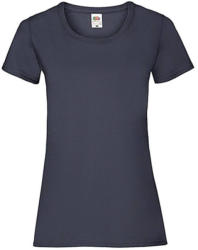 Fruit of the Loom Női póló Csapott ujjú Fruit of the Loom Valueweight T Lady-Fit - XS (8), Mély sötétkék (navy)