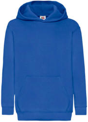 Fruit of the Loom Gyerek Pulóver Kapucnis Hosszú ujjú Fruit of the Loom Classic Hooded Sweat Kids - 116 (5-6), Király kék