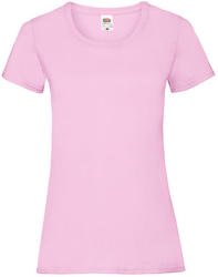 Fruit of the Loom Női póló Csapott ujjú Fruit of the Loom Valueweight T Lady-Fit - XS (8), Világos rózsaszín (pink)