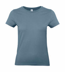 B and C Női rövid ujjú póló B&C #E190 /women T-Shirt -XS, Kő kék