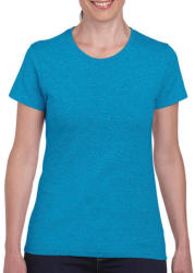 Gildan Női póló Rövid ujjú Gildan Ladies' Heavy Cotton? T-Shirt - 2XL, Heather zafírkék