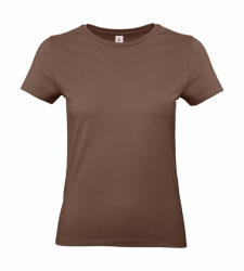 B and C Női rövid ujjú póló B&C #E190 /women T-Shirt -L, Csokoládébarna