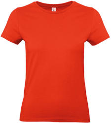 B and C Női rövid ujjú póló B&C #E190 /women T-Shirt -L, Tűzpiros